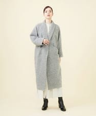 GLUAA01450 S sybilla(エス  バイ シビラ) 【ドラマ着用】スライバーニットコート ペールグレー