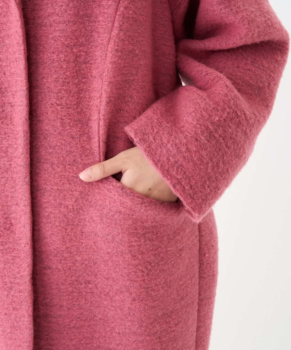 GLUAD01450 S sybilla(エス  バイ シビラ) 【evo】スライバーニットコート ピンク