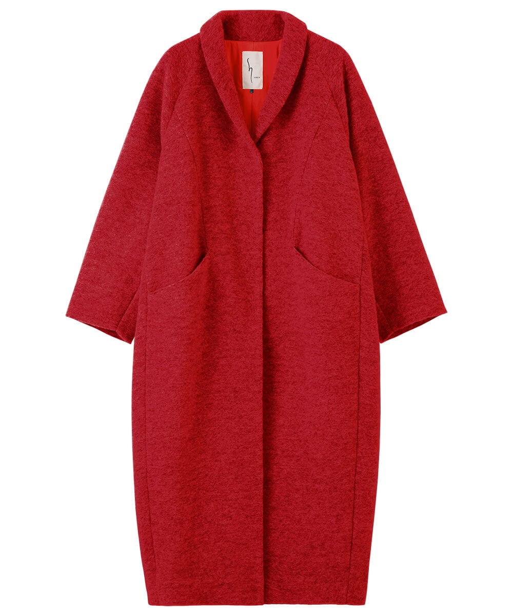 GLUAD01450 S sybilla(エス  バイ シビラ) 【evo】スライバーニットコート レッド