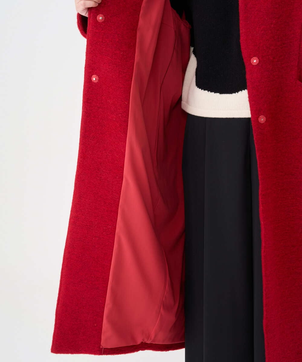 GLUAD01450 S sybilla(エス  バイ シビラ) 【evo】スライバーニットコート レッド