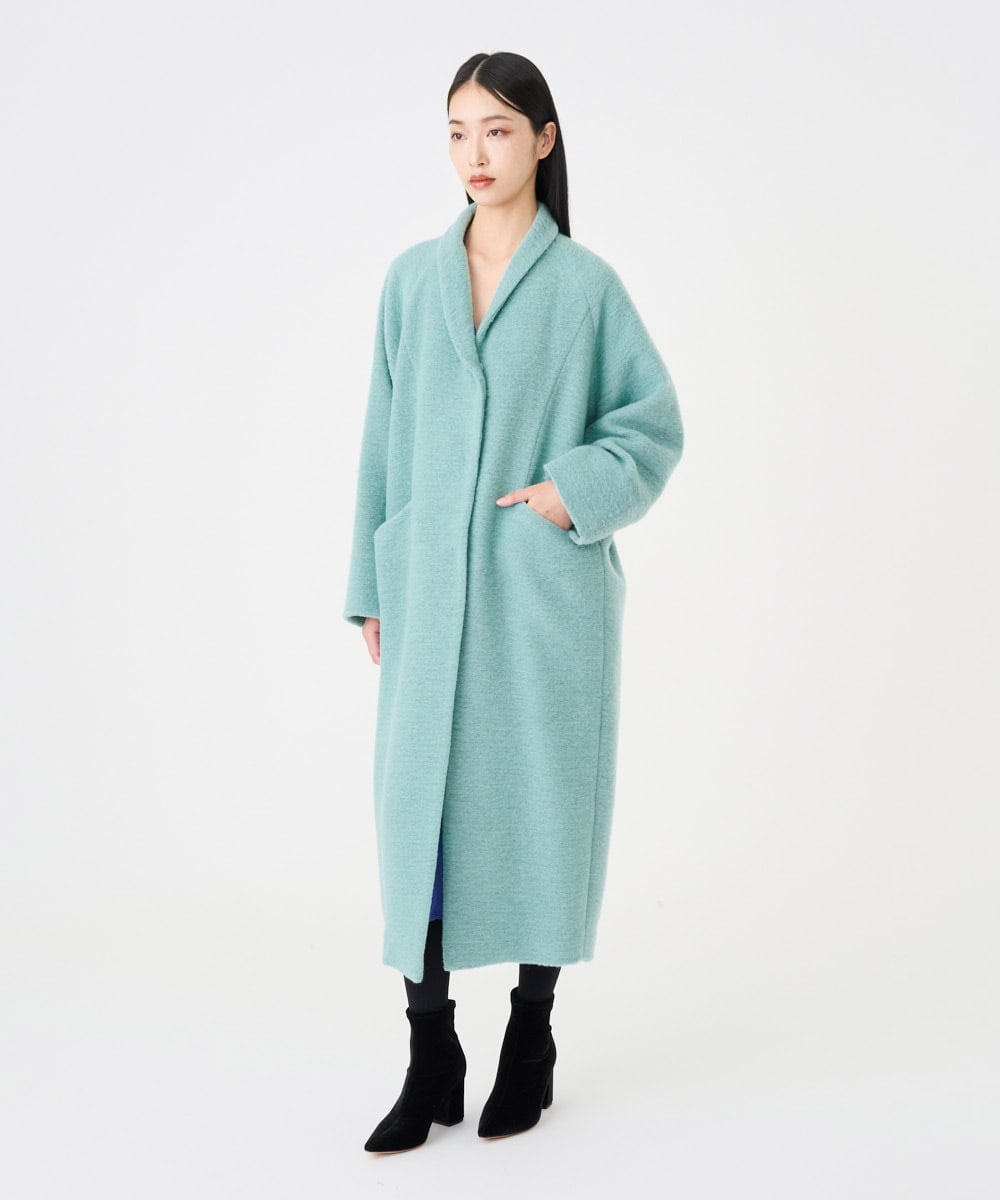 GLUAD01450 S sybilla(エス  バイ シビラ) 【evo】スライバーニットコート アクアブルー