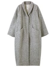 GLUAD01450 S sybilla(エス  バイ シビラ) 【evo】スライバーニットコート ペールグレー