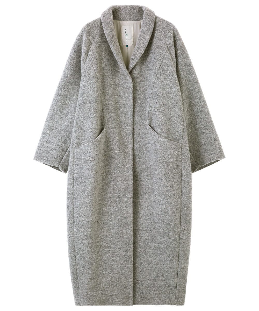 GLUAD01450 S sybilla(エス  バイ シビラ) 【evo】スライバーニットコート ペールグレー