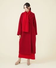 GLUAV02430 S sybilla(エス  バイ シビラ) スライバーニットコート レッド