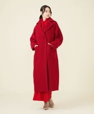 GLUAV02430 S sybilla(エス  バイ シビラ) スライバーニットコート レッド