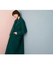 GLUAV02430 S sybilla(エス  バイ シビラ) スライバーニットコート グリーン