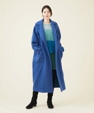 GLUAV02430 S sybilla(エス  バイ シビラ) スライバーニットコート ブルー
