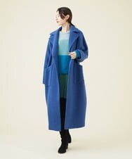 GLUAV02430 S sybilla(エス  バイ シビラ) スライバーニットコート ブルー