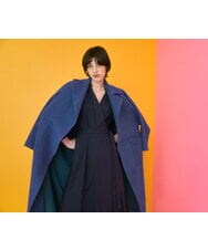 GLUAV02430 S sybilla(エス  バイ シビラ) スライバーニットコート ブルー