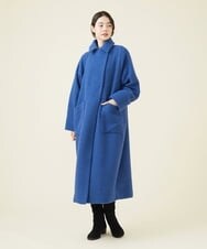 GLUAV02430 S sybilla(エス  バイ シビラ) スライバーニットコート ブルー