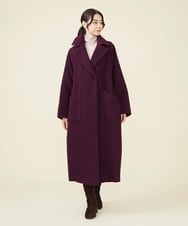 GLUAV02430 S sybilla(エス  バイ シビラ) スライバーニットコート バーガンディ