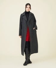 GLUAV02430 S sybilla(エス  バイ シビラ) スライバーニットコート チャコール
