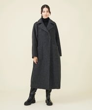 GLUAV02430 S sybilla(エス  バイ シビラ) スライバーニットコート チャコール