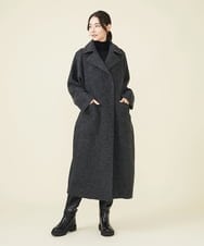 GLUAV02430 S sybilla(エス  バイ シビラ) スライバーニットコート チャコール