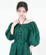 GLYHM02060 S sybilla(エス  バイ シビラ) エコレザー&バロックパールネックレス ブラック
