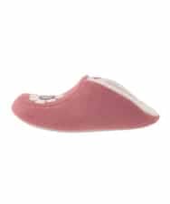 GNFTD04033 Jocomomola(ホコモモラ) 【洗える】フラワーアップリケナポレオンスリッパ レッド
