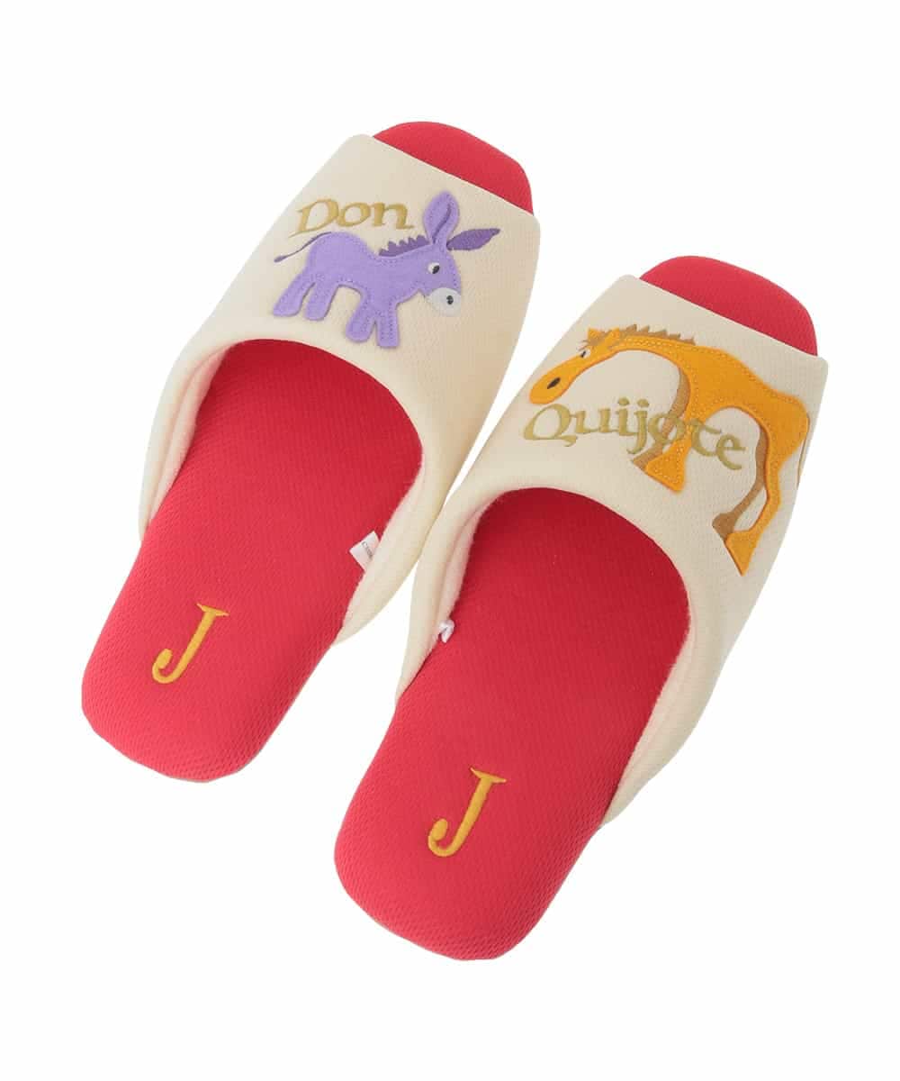 GNFTG04025 Jocomomola(ホコモモラ) 【洗える】ドンキホーテオープントゥスリッパ レッド