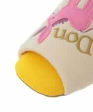 GNFTG04025 Jocomomola(ホコモモラ) 【洗える】ドンキホーテオープントゥスリッパ イエロー