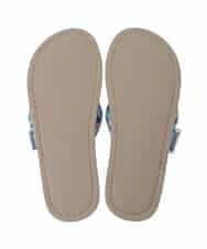 GNFTG05025 Jocomomola(ホコモモラ) 【洗える】幾何プリント5本指スリッパ ライトブルー