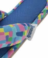 GNFTG05025 Jocomomola(ホコモモラ) 【洗える】幾何プリント5本指スリッパ ライトブルー