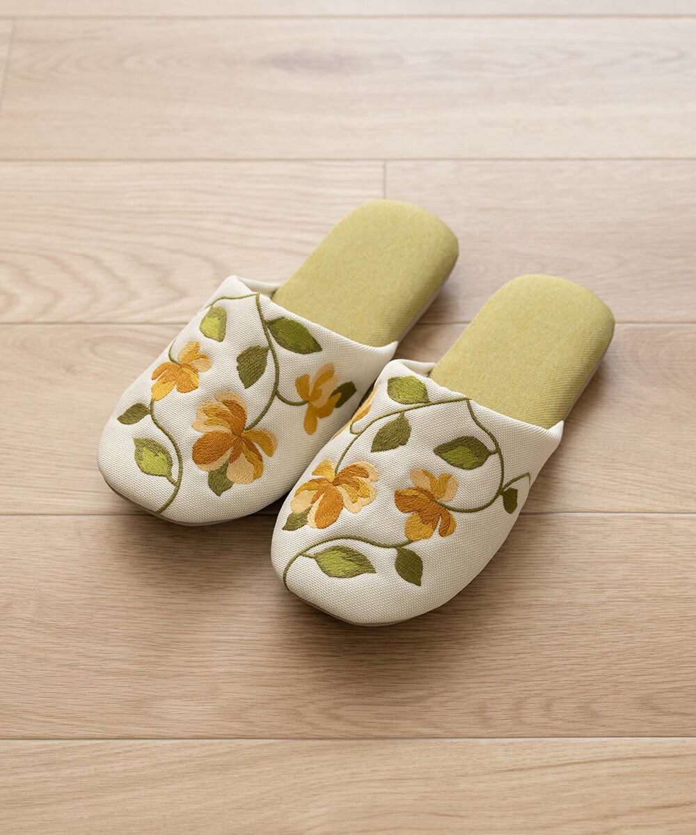 GQ6GD04025 Sybilla(バイヤーズ セレクト) 【Sybilla】ヒストリア スリッパ グリーン