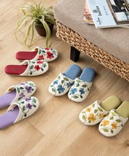 GQ6GD04025 Sybilla(バイヤーズ セレクト) 【Sybilla】ヒストリア スリッパ ブルー