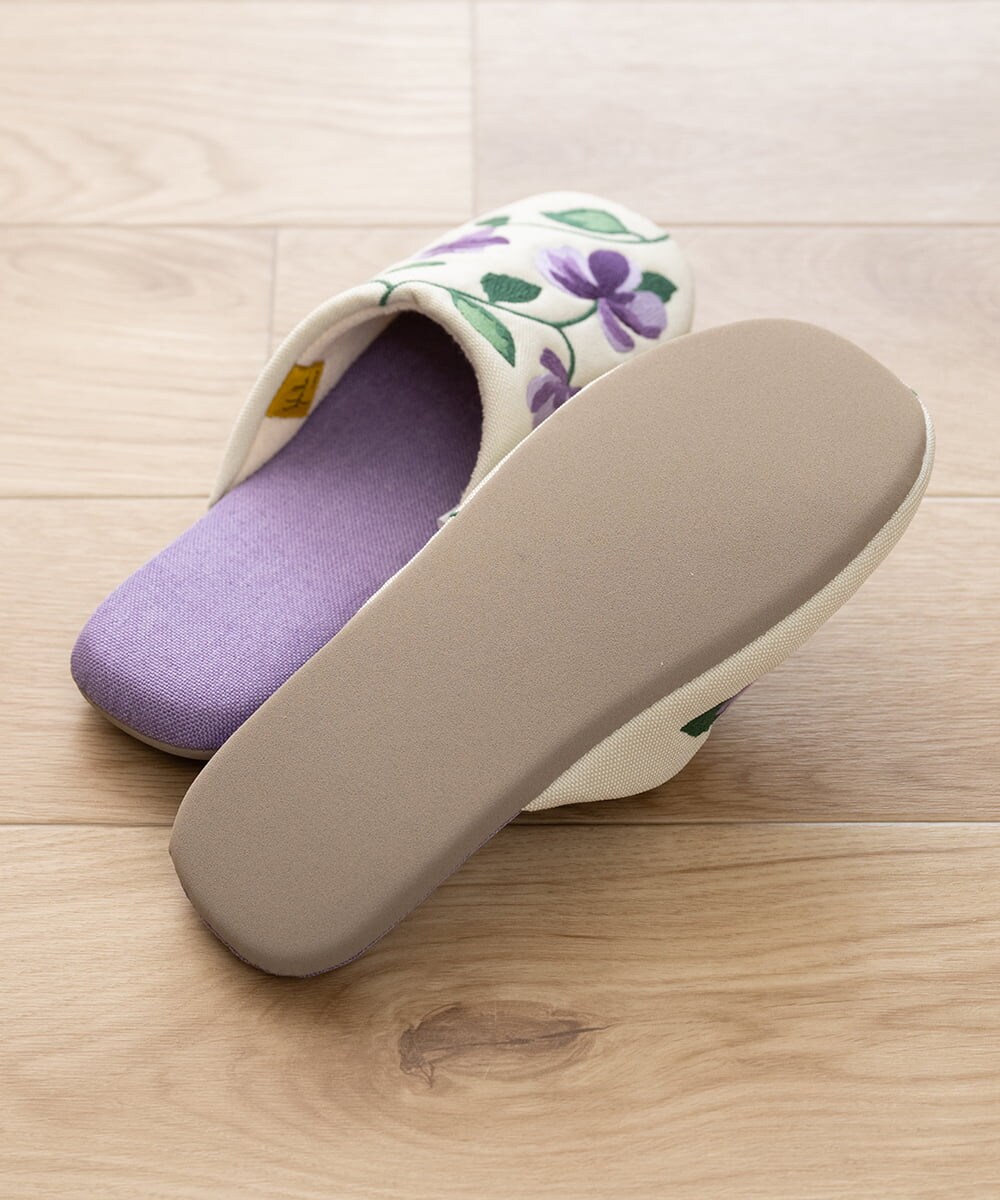 GQ6GD04025 Sybilla(バイヤーズ セレクト) 【Sybilla】ヒストリア スリッパ パープル