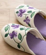 GQ6GD04025 Sybilla(バイヤーズ セレクト) 【Sybilla】ヒストリア スリッパ パープル