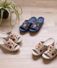 GQ6GD05050 Sybilla(バイヤーズ セレクト) 【Sybilla】フロラシオン スリッパ  ベージュ