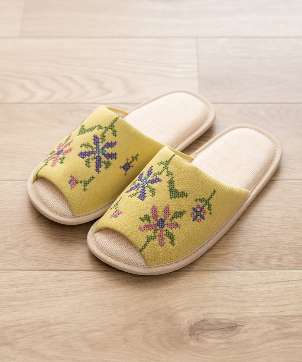 GQ6GD06025 Sybilla(バイヤーズ セレクト) 【Sybilla】クルス/スリッパ イエロー