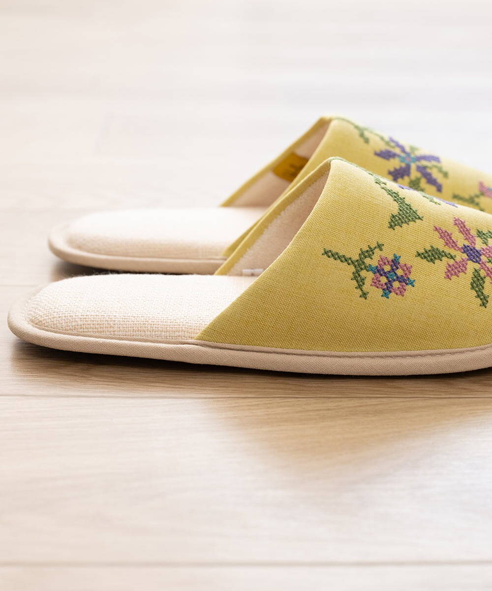 GQ6GD06025 Sybilla(バイヤーズ セレクト) 【Sybilla】クルス/スリッパ イエロー