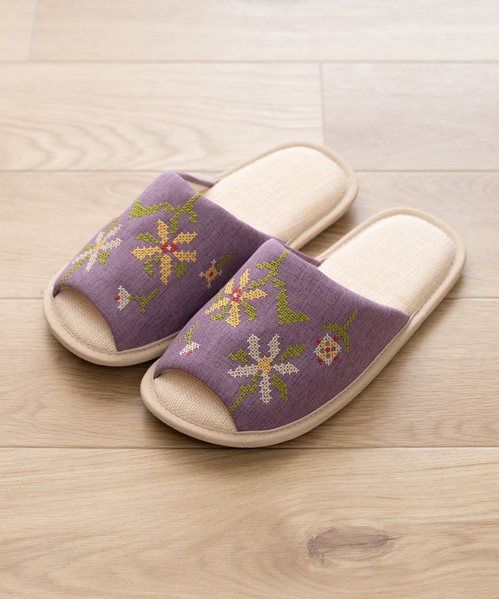 GQ6GD06025 Sybilla(バイヤーズ セレクト) 【Sybilla】クルス/スリッパ パープル