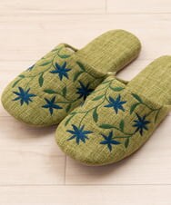 GQ6GD08025 Sybilla(バイヤーズ セレクト) 【Sybilla】アメリア スリッパ グリーン