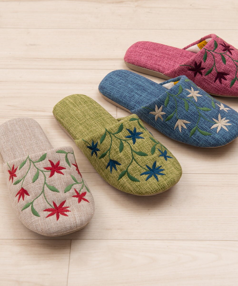 GQ6GD08025 Sybilla(バイヤーズ セレクト) 【Sybilla】アメリア スリッパ グリーン