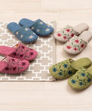 GQ6GD08025 Sybilla(バイヤーズ セレクト) 【Sybilla】アメリア スリッパ グリーン