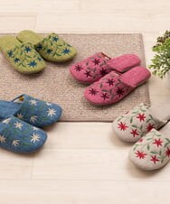 GQ6GD08025 Sybilla(バイヤーズ セレクト) 【Sybilla】アメリア スリッパ グリーン