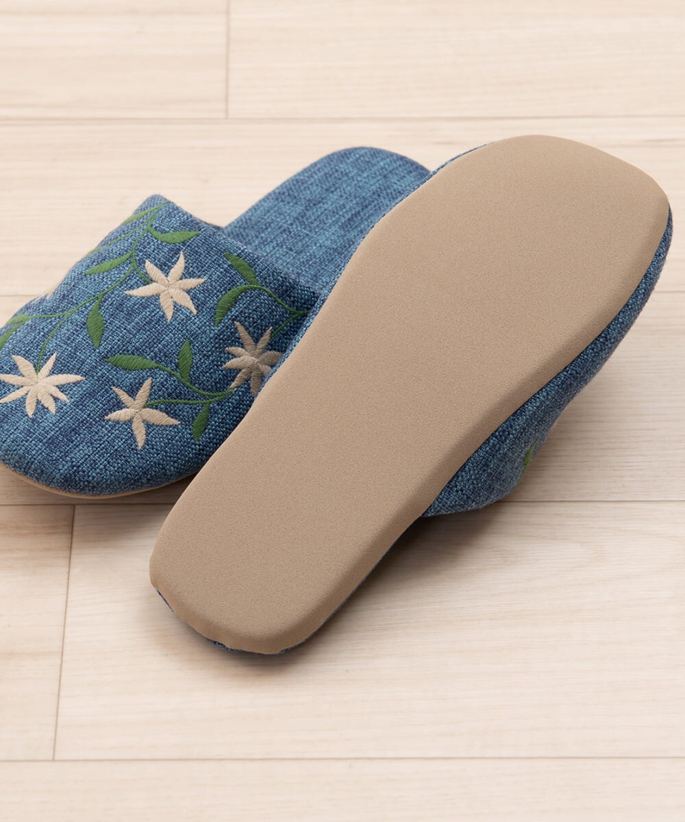 GQ6GD08025 Sybilla(バイヤーズ セレクト) 【Sybilla】アメリア スリッパ ブルー