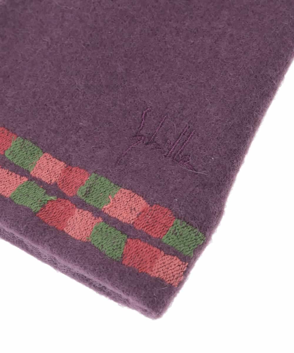 GS2AD02043 Sybilla(シビラ) 【日本製】リング刺繍グローブ パープル