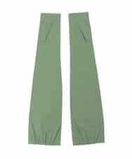 GS2GD01043 Sybilla(シビラ) 【日本製/接触冷感】フラワー刺繍UVアームカバー グリーン