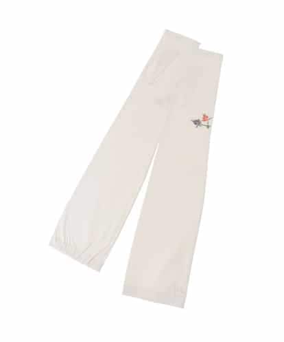 GS2GD01043 Sybilla 【日本製/接触冷感】フラワー刺繍UVアームカバー