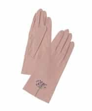 GS2GD02035 Sybilla(シビラ) 【日本製/接触冷感】フラワー刺繍UV手袋 ピンク