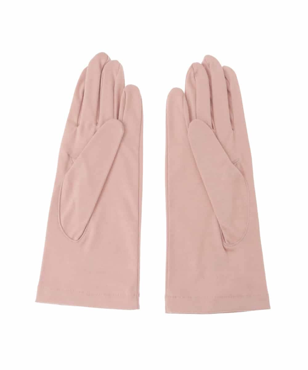 GS2GD02035 Sybilla(シビラ) 【日本製/接触冷感】フラワー刺繍UV手袋 ピンク