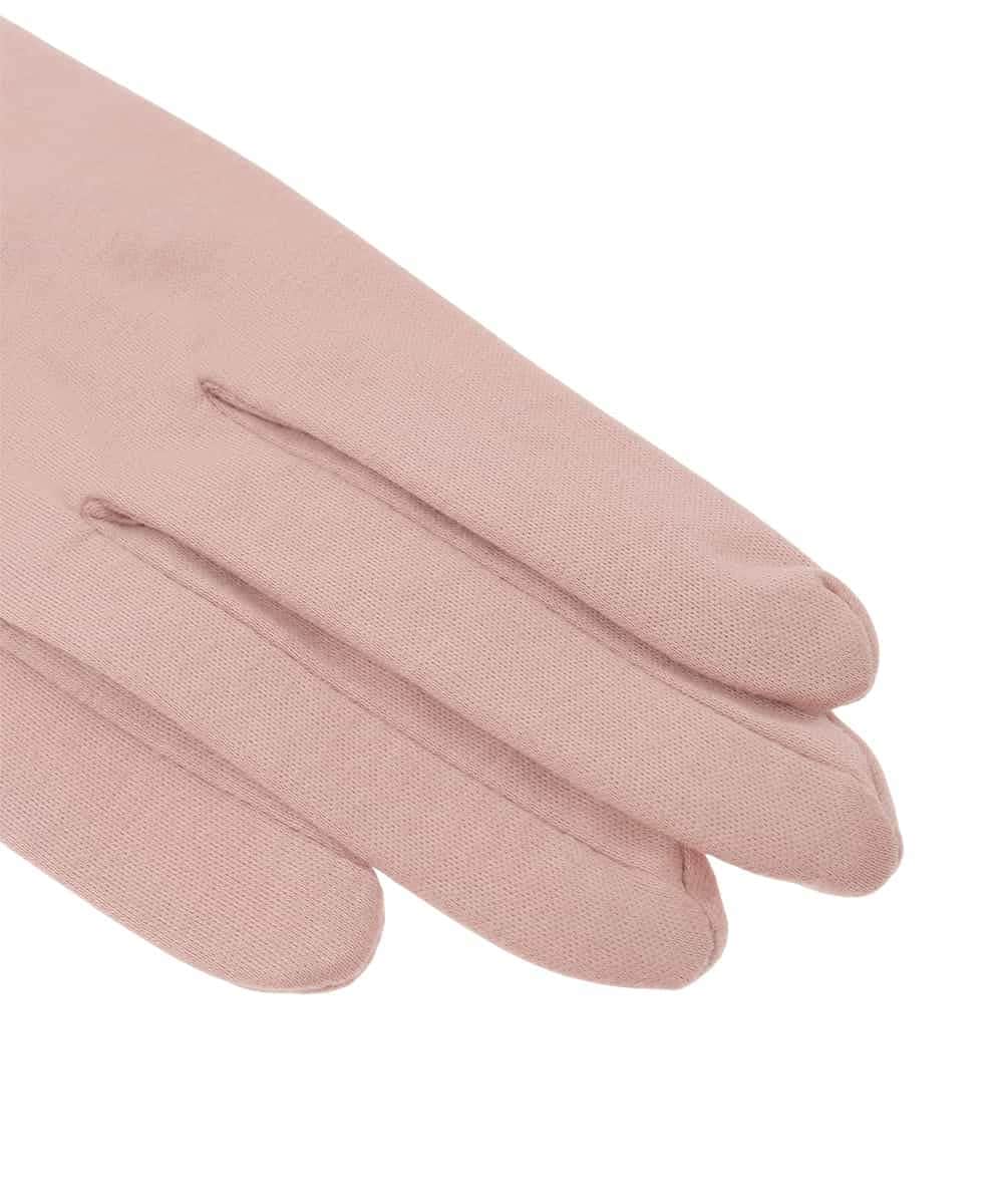 GS2GD02035 Sybilla(シビラ) 【日本製/接触冷感】フラワー刺繍UV手袋 ピンク