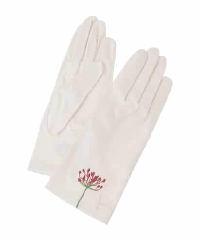 GS2GD02035 Sybilla 【日本製/接触冷感】フラワー刺繍UV手袋