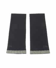 GS2GD03035 Sybilla(シビラ) 【日本製/接触冷感】モチーフ刺繍UVフィンガーレス手袋 ブラック