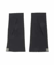 GS2GD03035 Sybilla(シビラ) 【日本製/接触冷感】モチーフ刺繍UVフィンガーレス手袋 ブラック