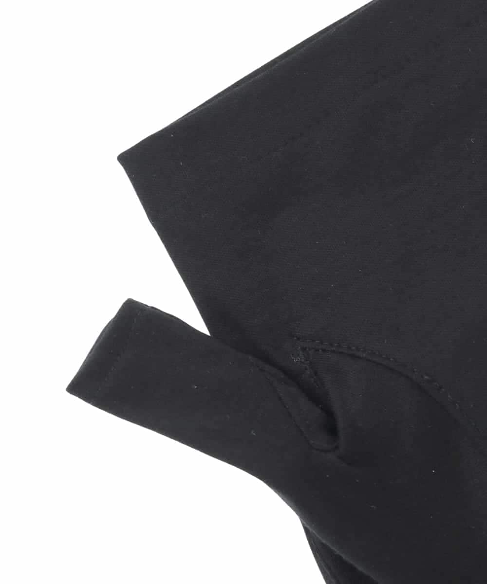 GS2GD03035 Sybilla(シビラ) 【日本製/接触冷感】モチーフ刺繍UVフィンガーレス手袋 ブラック