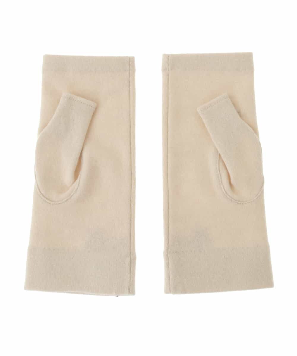 GS8AA01033 Sybilla(シビラ) 【日本製】フラワー刺繍フィンガーレスグローブ アイボリー