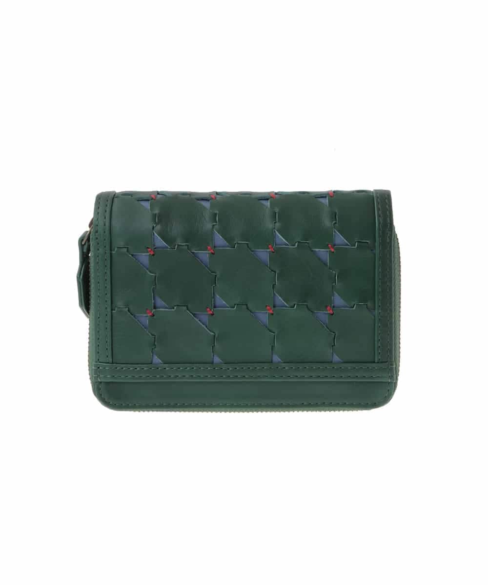GS8AS01145 Sybilla(シビラ) カウレザーコンパクトウォレット グリーン