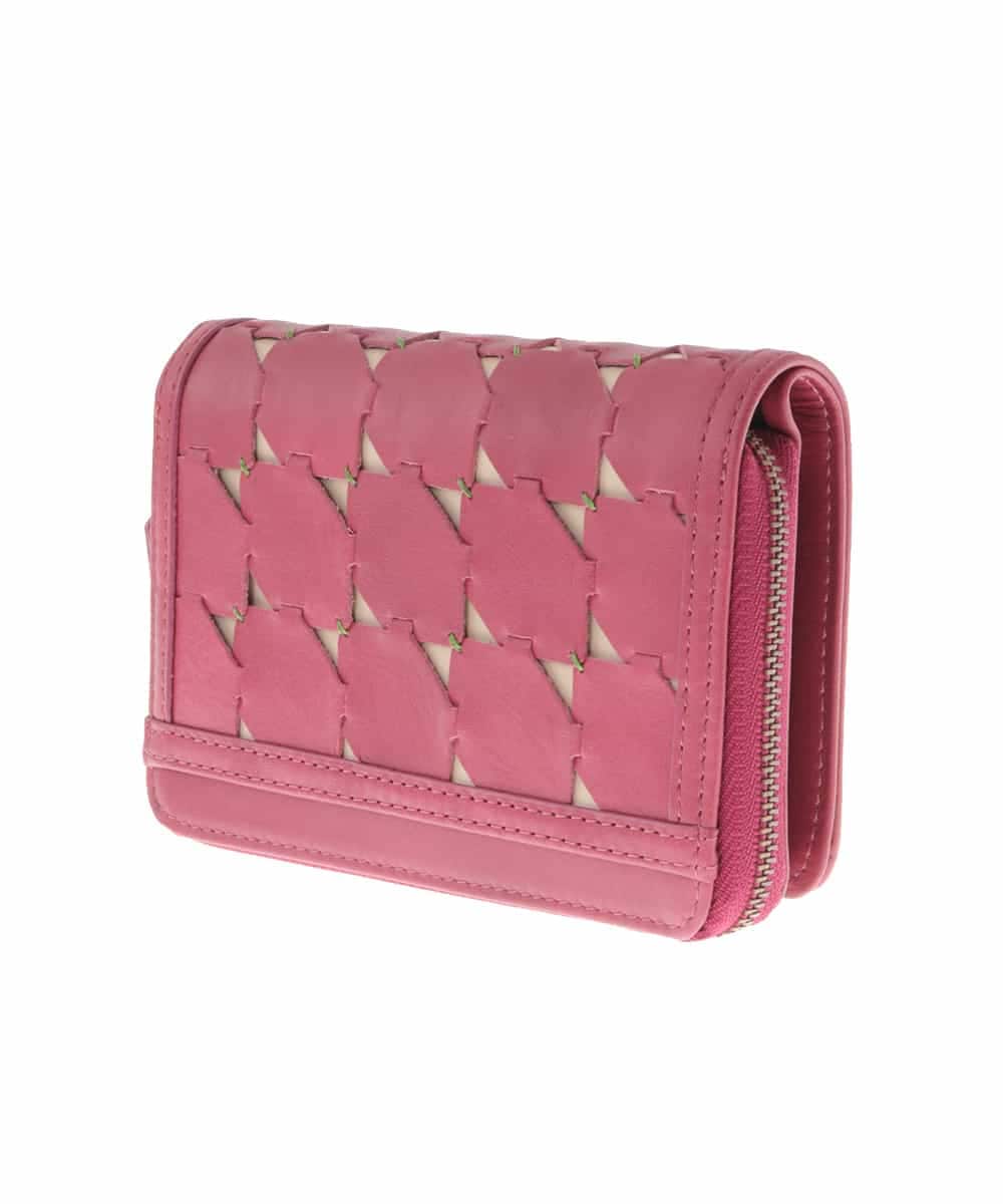 GS8AS01145 Sybilla(シビラ) カウレザーコンパクトウォレット ボルドー